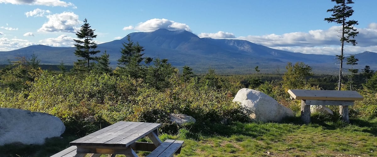 View of Mt Katahdin from the loop road