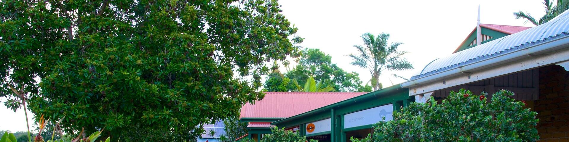 Mapleton which includes street scenes and a small town or village