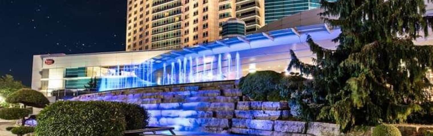 Caesars Windsor at night