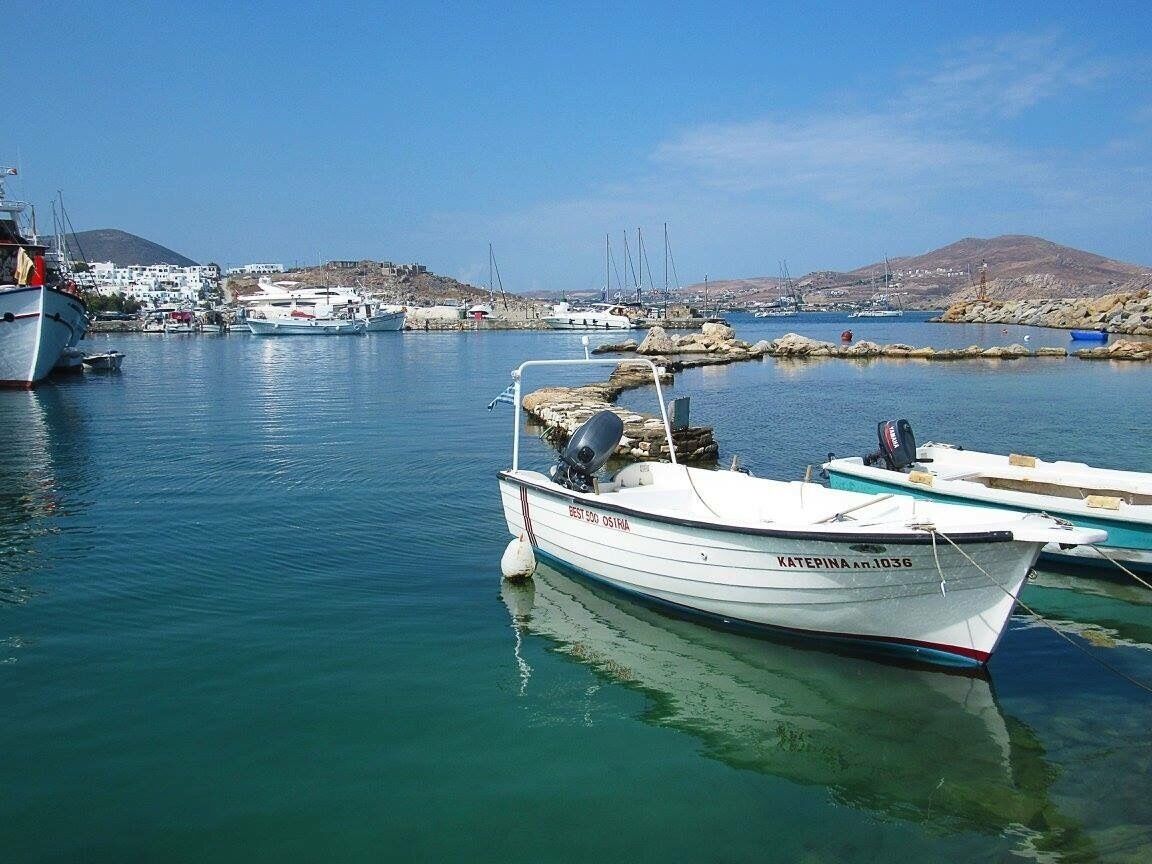 Naousa is a great town to visit on the island of Paros in Greece. There's great shopping, food, and places by the water to cool off. In fact, and old Venetian fort surrounds the port of Naousa which you can walk along and see all the fishermen coming back with their catches.
#aquatrove