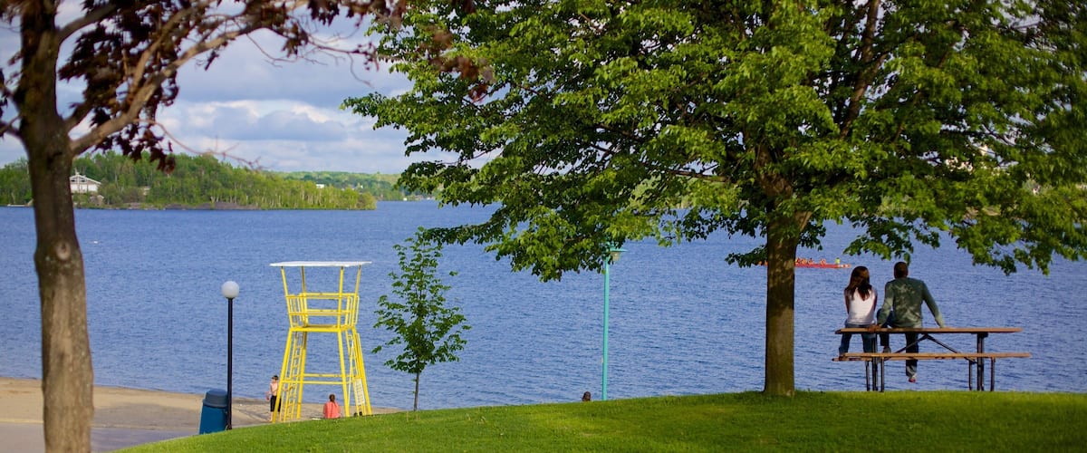 Sudbury featuring a garden and a lake or waterhole