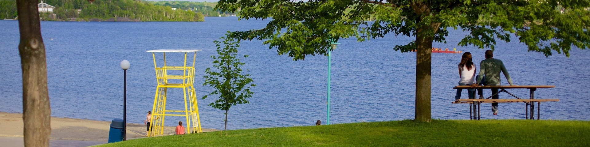 Sudbury featuring a garden and a lake or waterhole