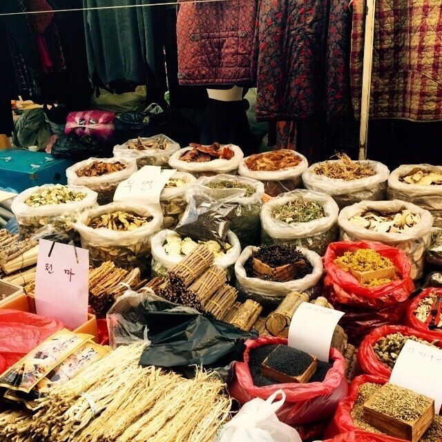 December in South Korea at the market 