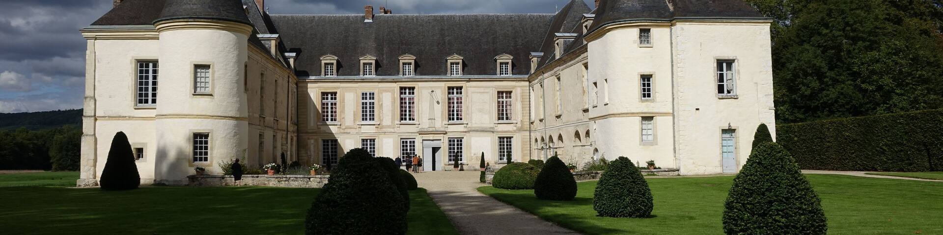 Façade sud du Château de Condé, Condé-en-Brie, France