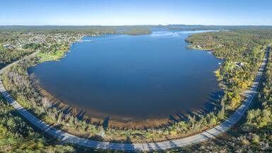 Aerial Of Northern Ontario Town