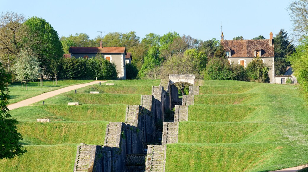 Rogny-les-Sept-Ecluses village in the Centre-Val-De-Loire Region