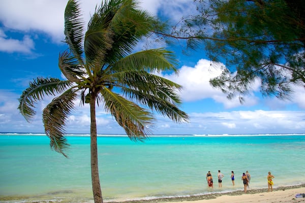 Tikioki Marine Sanctuary showing a sandy beach and tropical scenes