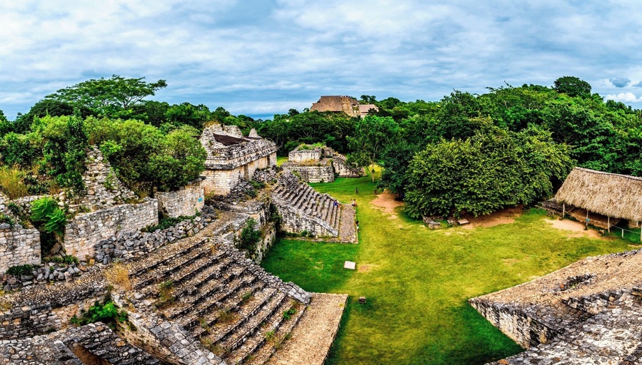 Ek Balam.
30 Minutes north of Valladolid.