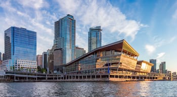 Canada Place and Downtown City Buildings in Coal Harbour, Vancouver, BC, Canada