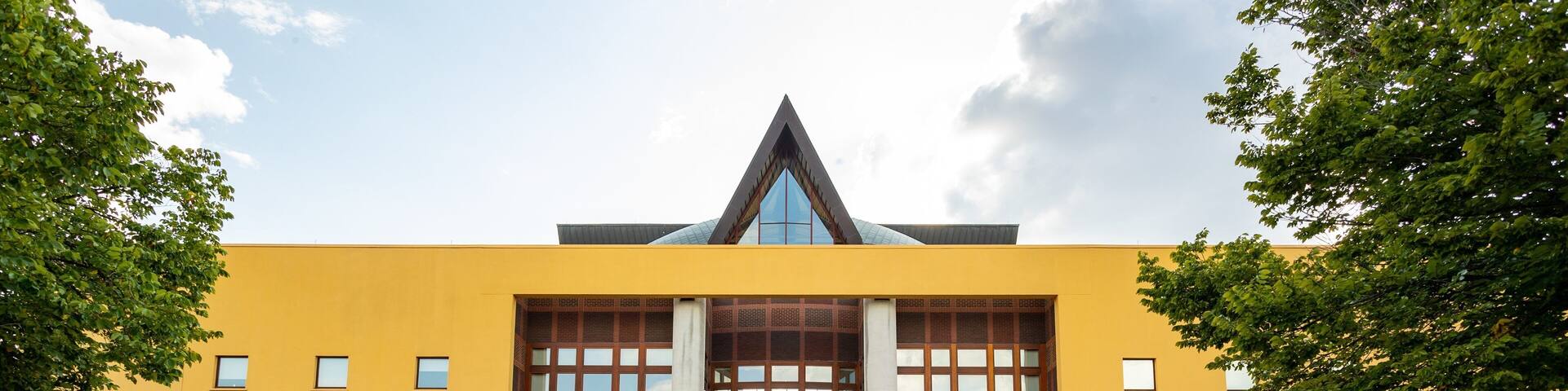 The exterior of the Tubman Museum of African American Art, History, and Culture.