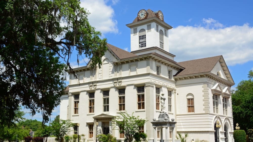 Brooks County Court house in Georgia