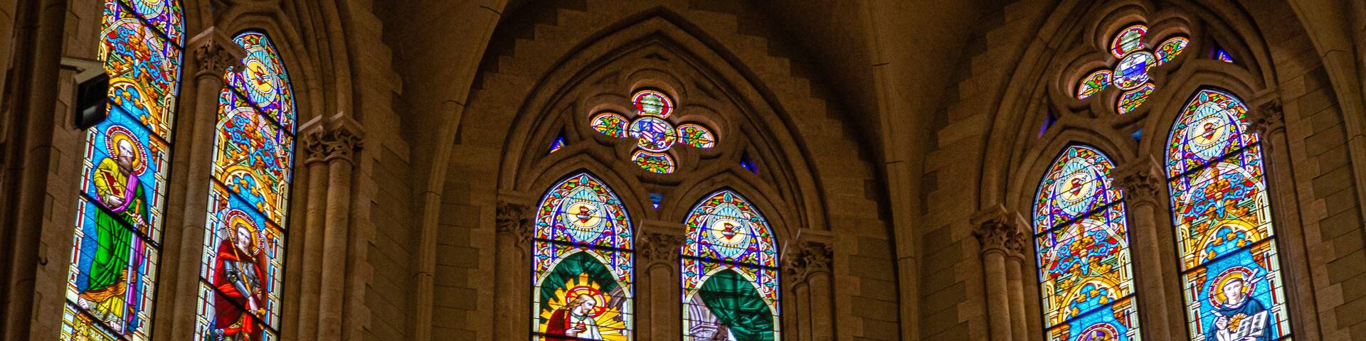 Interior de la basilica de lujan, en Buenos Aires