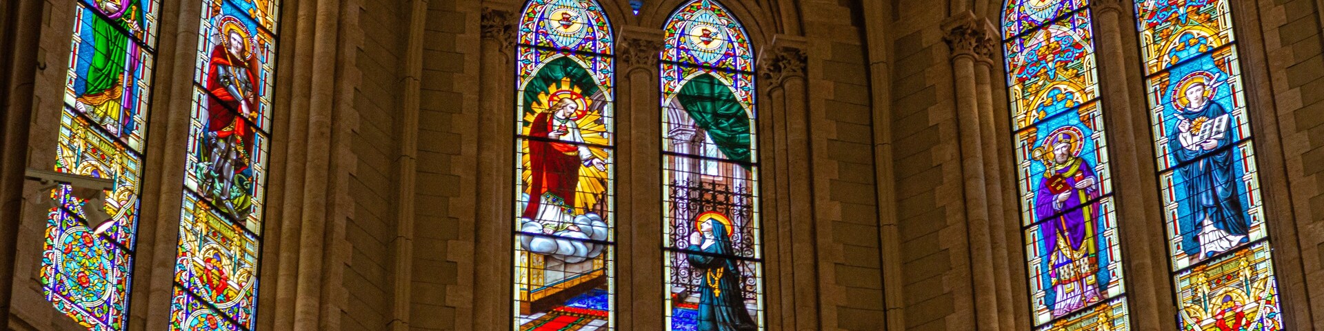 Interior de la basilica de lujan, en Buenos Aires