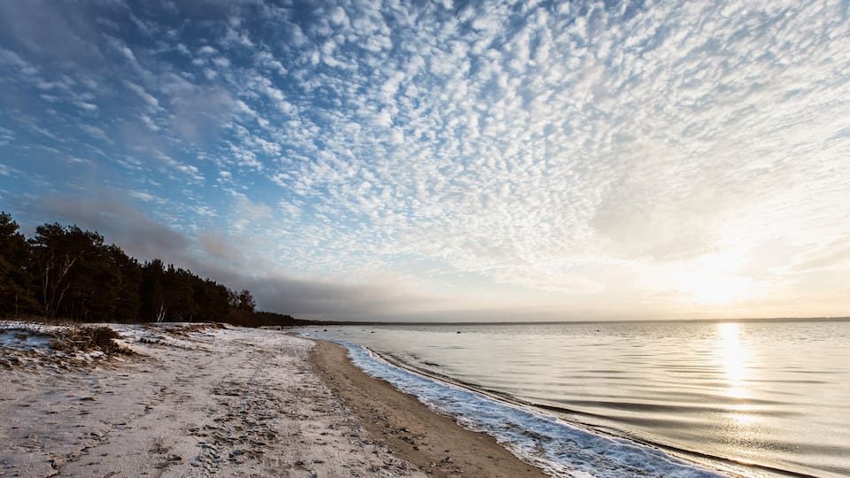 Winter beach