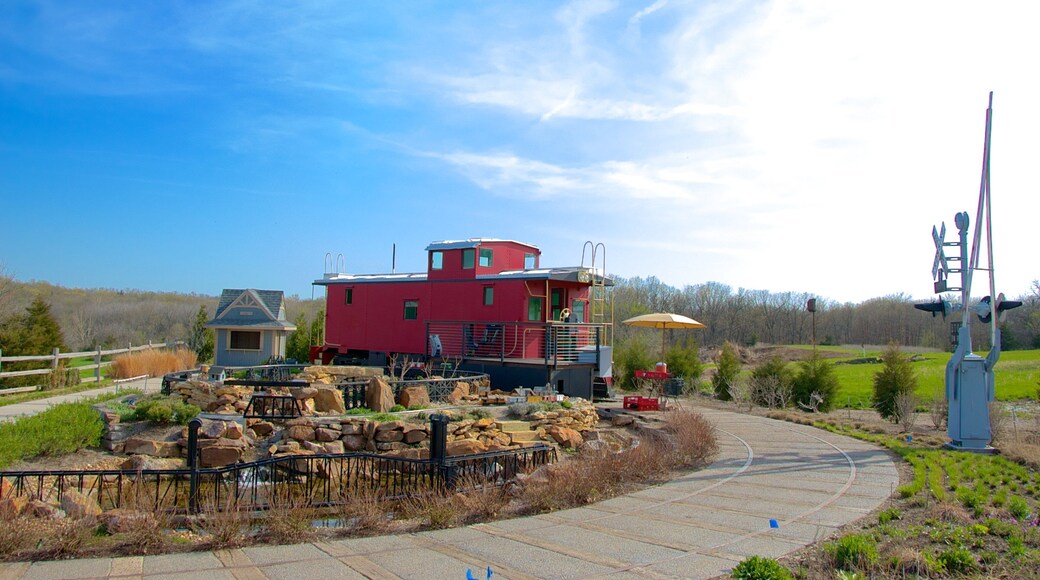 Overland Park Arboretum and Botanical Gardens featuring skyline and a garden