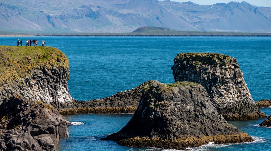 The cliffs between Arnarstapi and Hellnar in Snaefellsnes, west Iceland