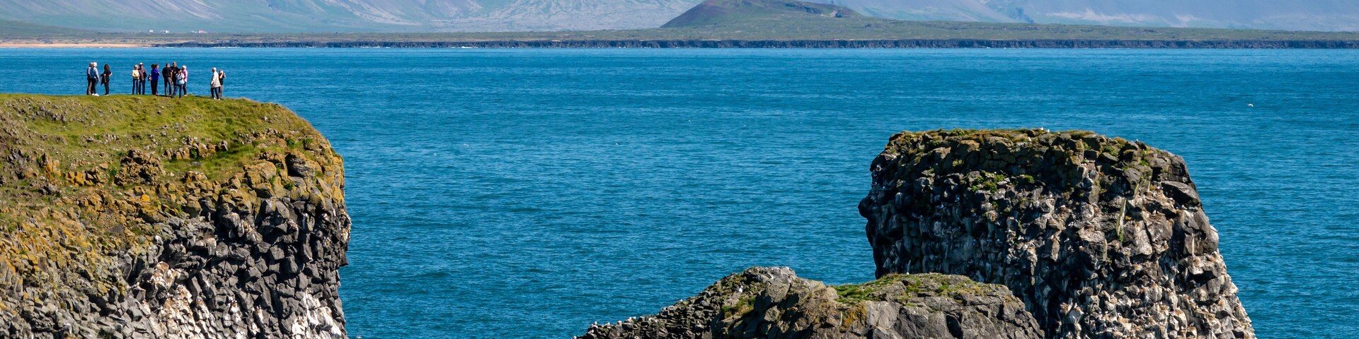 The cliffs between Arnarstapi and Hellnar in Snaefellsnes, west Iceland