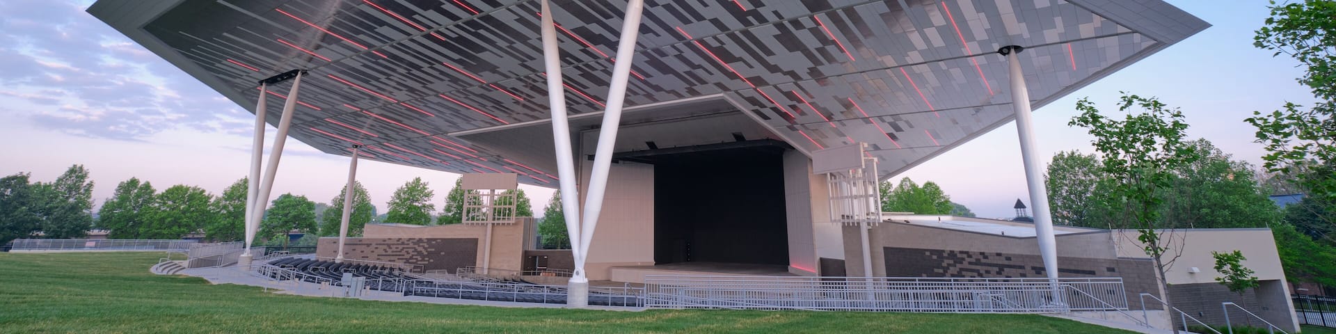 New amphitheater at White River State Park in Indianapolis, Indiana