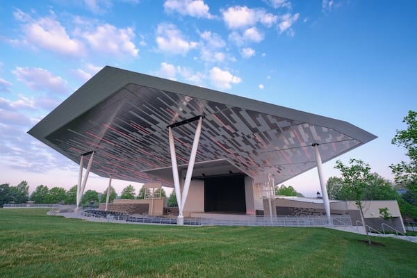New amphitheater at White River State Park in Indianapolis, Indiana