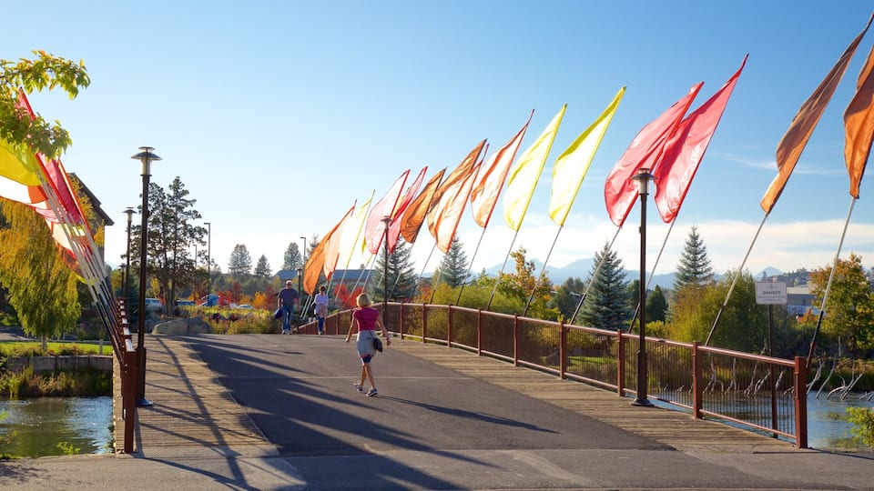 Old Mill District featuring a bridge