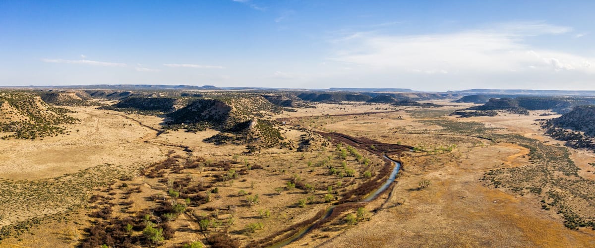 Comanche National Grassland - La Junta, Colorado. Aerial Drone Photo