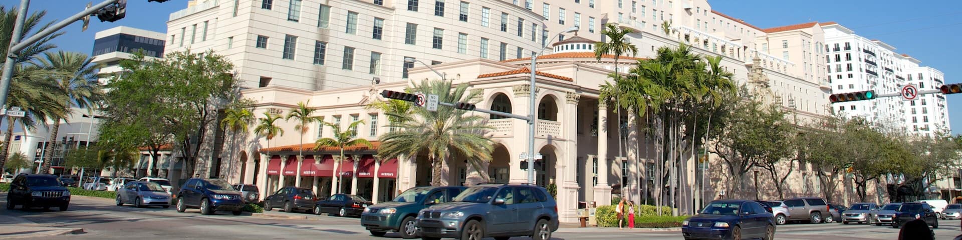 Miracle Mile das einen Stadt, Straßenszenen und Hotel