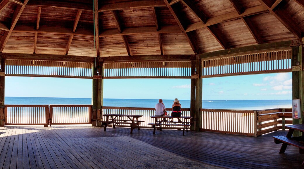 Gazebo overlooking Lovers Key State Park on a sunny day