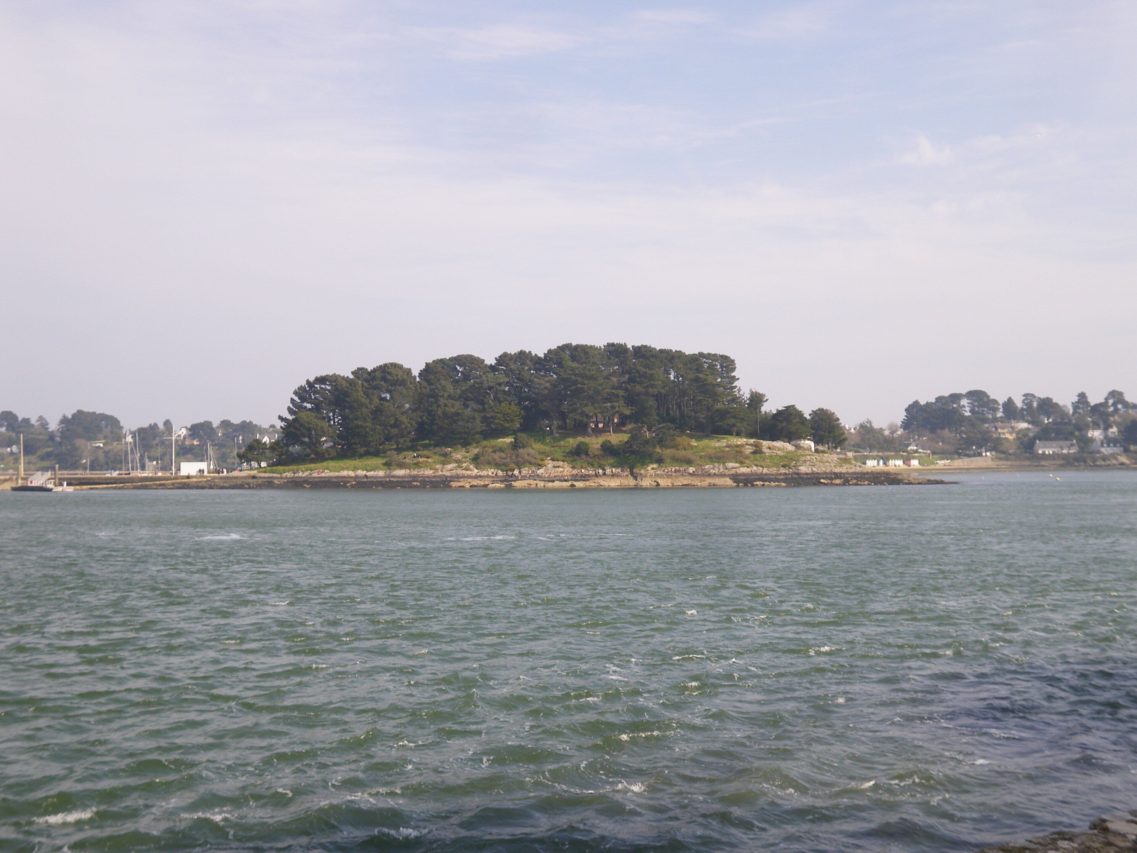 l'ile aux moines depuis port blanc