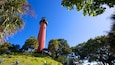 Jupiter Inlet Lighthouse showing a lighthouse and a park