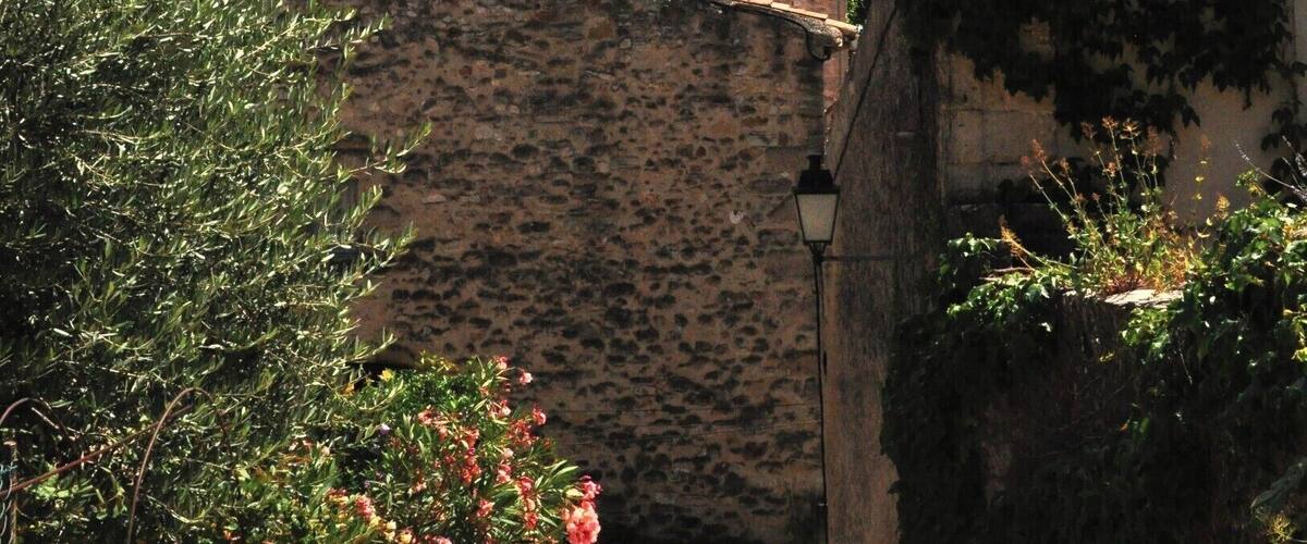 Within the medieval heart of Cucuron this church spire is visible everywhere.