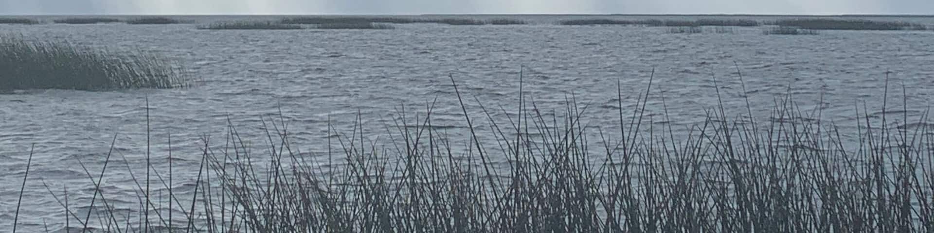 Rain shower over Lake Okeechobee.