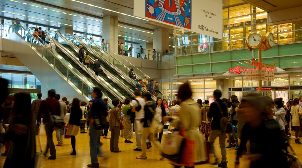 Nagoya which includes shopping, modern architecture and interior views