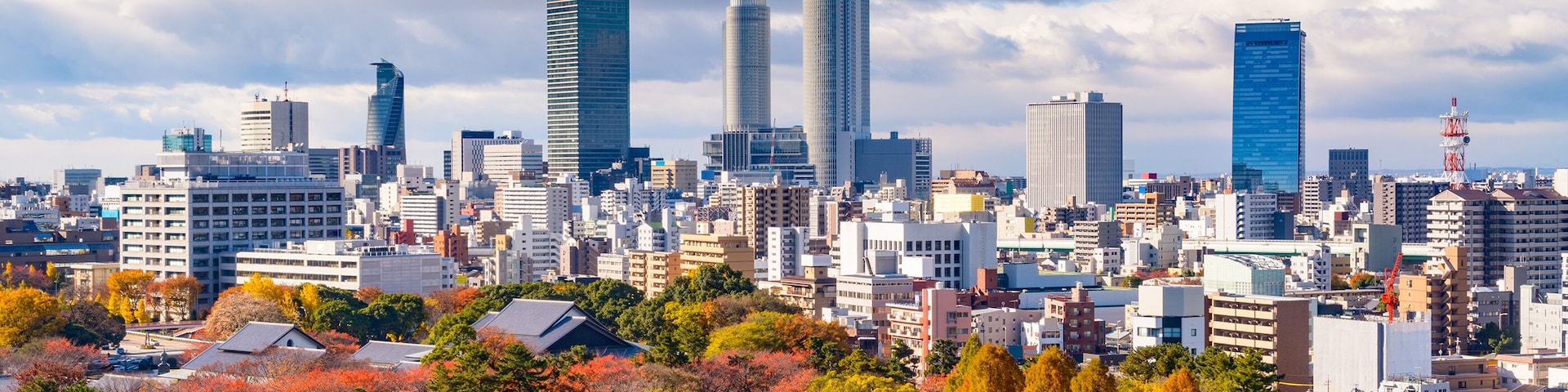 Nagoya, Japan downtown city skyline in the autumn., Shutterstock ID 471592691, Purchase Order: SP-1506 Go Guides, Order Number: , Client/Licensee: Faa Praharnpap, Other: Hcom budget