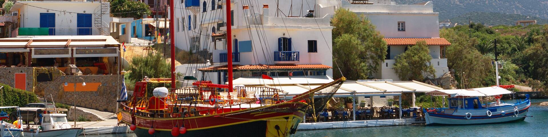 Harbor in Sissi. Crete, Greece