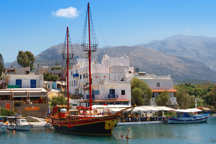Harbor in Sissi. Crete, Greece