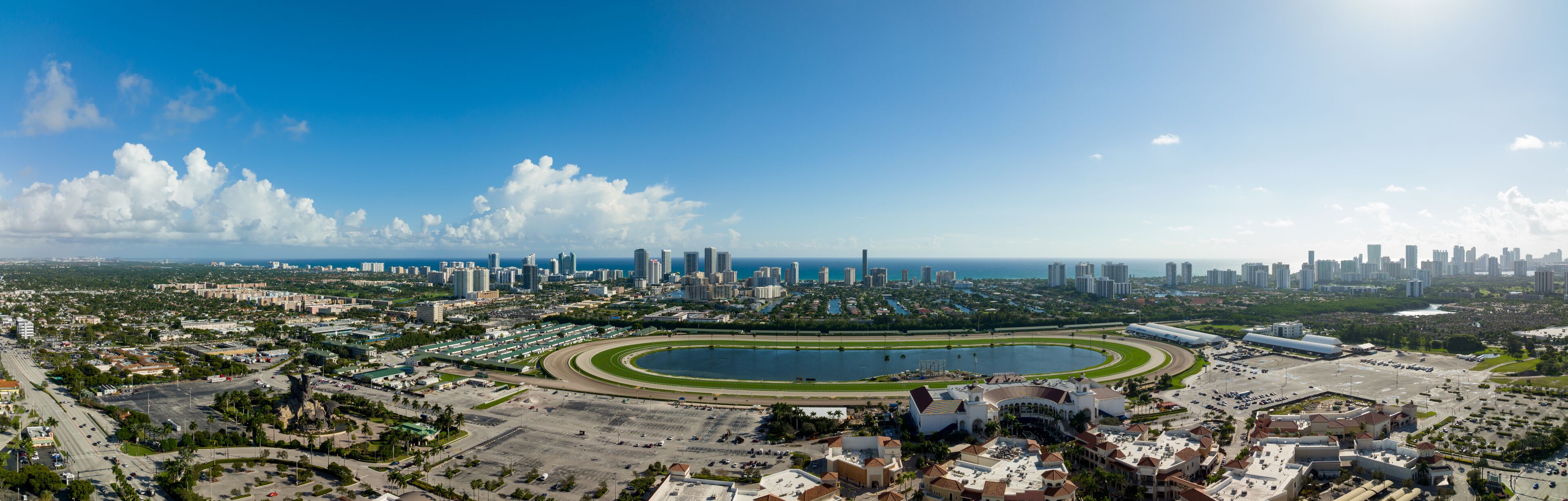Aerial photo Gulfstream Park Hallandale