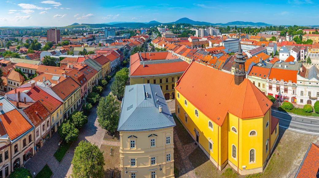 Panorama view of Presov in Slovakia