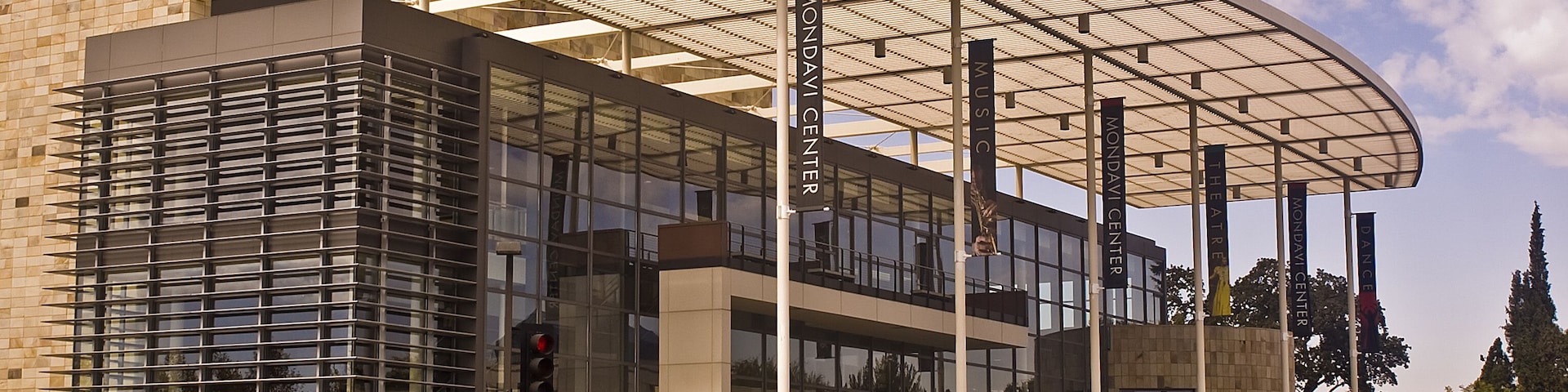 This is a picture of the Robert Mondavi Performing Arts Center at the University  of California at Davis, a public university