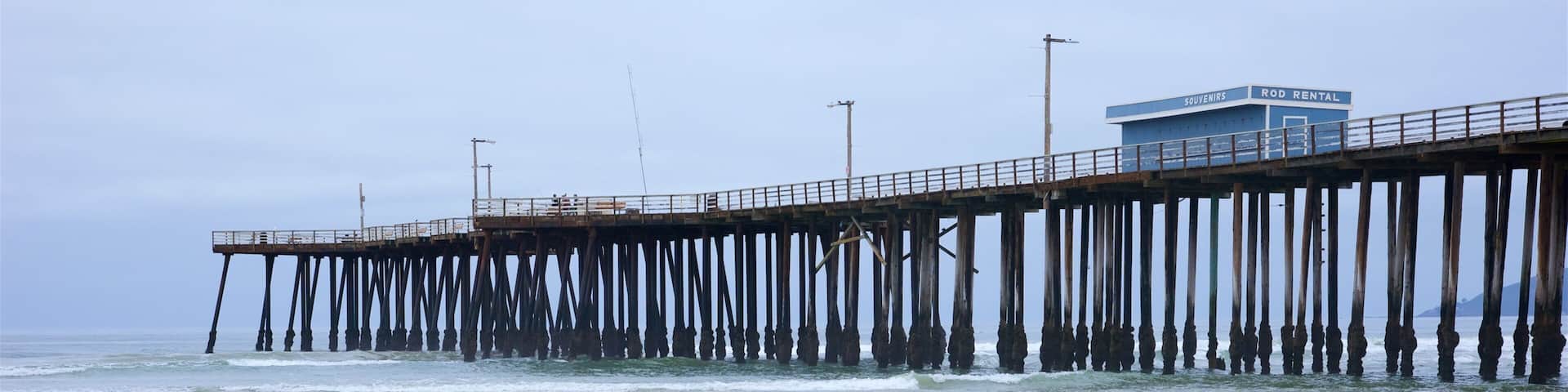 Pismo Beach Pier featuring a beach