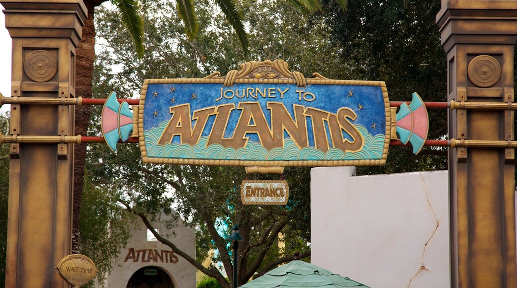 Exciting entrance to a water-themed attraction in Orlando, Florida for family fun and adventure