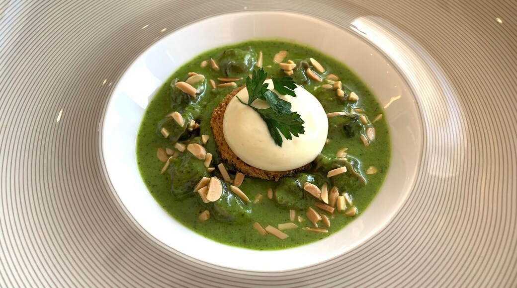 Even if you never wanted to try French snails (escargot), it’s worth expanding your horizons here. The snails were tender and small, and covered in a rich sauce. I was surprised they were served sans-shell, but it made them easy to enjoy.