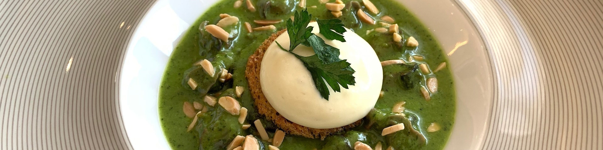 Even if you never wanted to try French snails (escargot), it’s worth expanding your horizons here. The snails were tender and small, and covered in a rich sauce. I was surprised they were served sans-shell, but it made them easy to enjoy.