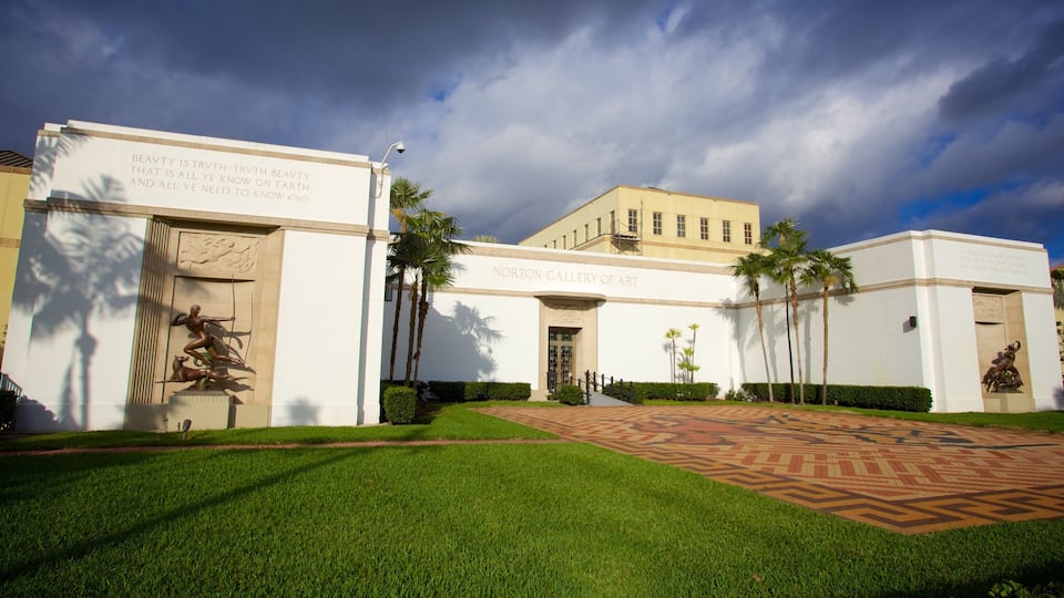 Norton Museum of Art featuring heritage architecture