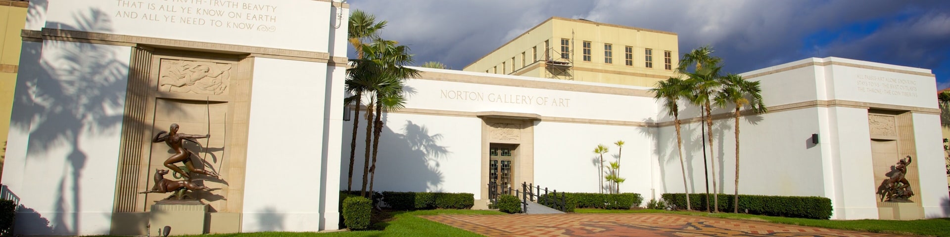 Norton Museum of Art featuring heritage architecture