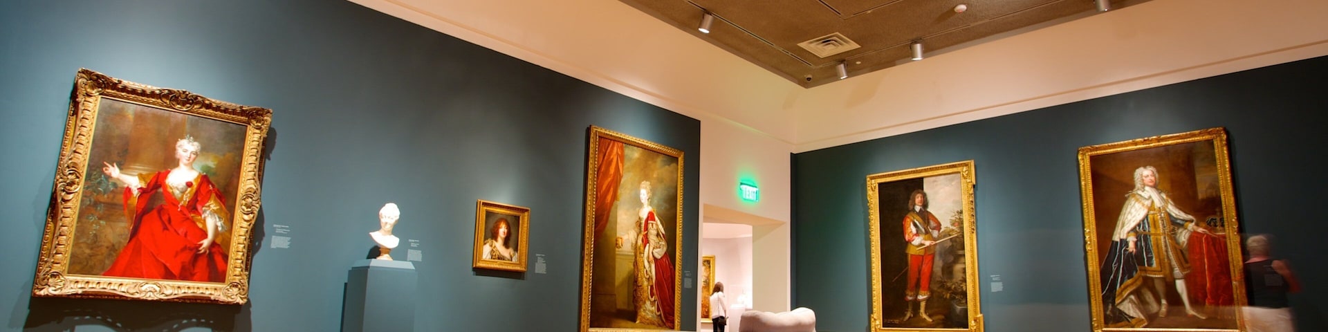 Norton Museum of Art showing interior views and art
