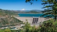 Shasta Dam featuring landscape views and a river or creek