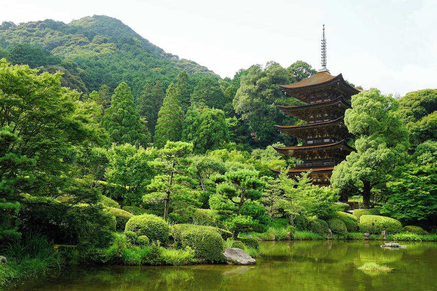 Rurikō-ji in Yamaguchi, Yamaguchi prefecture, Japan.
