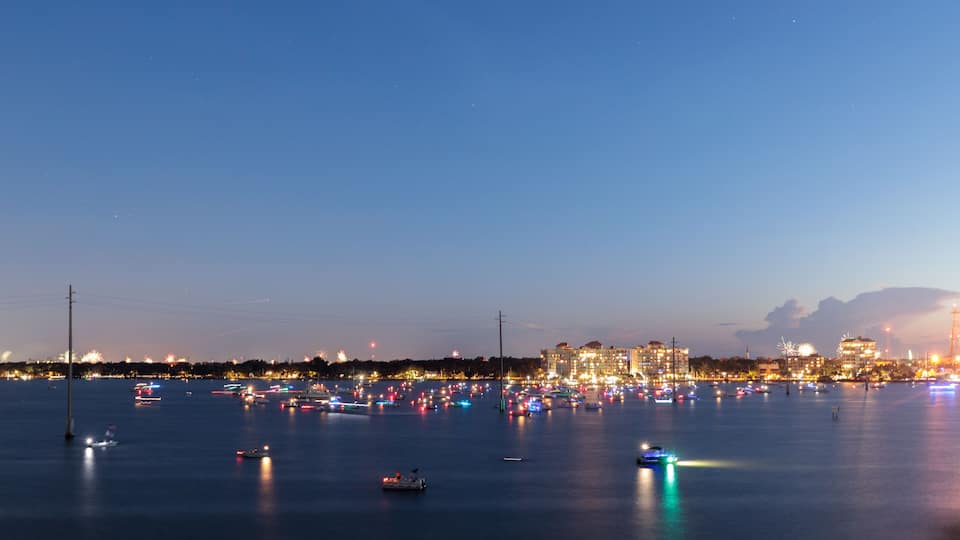 4th of July Fireworks over the Indian River Lagoon