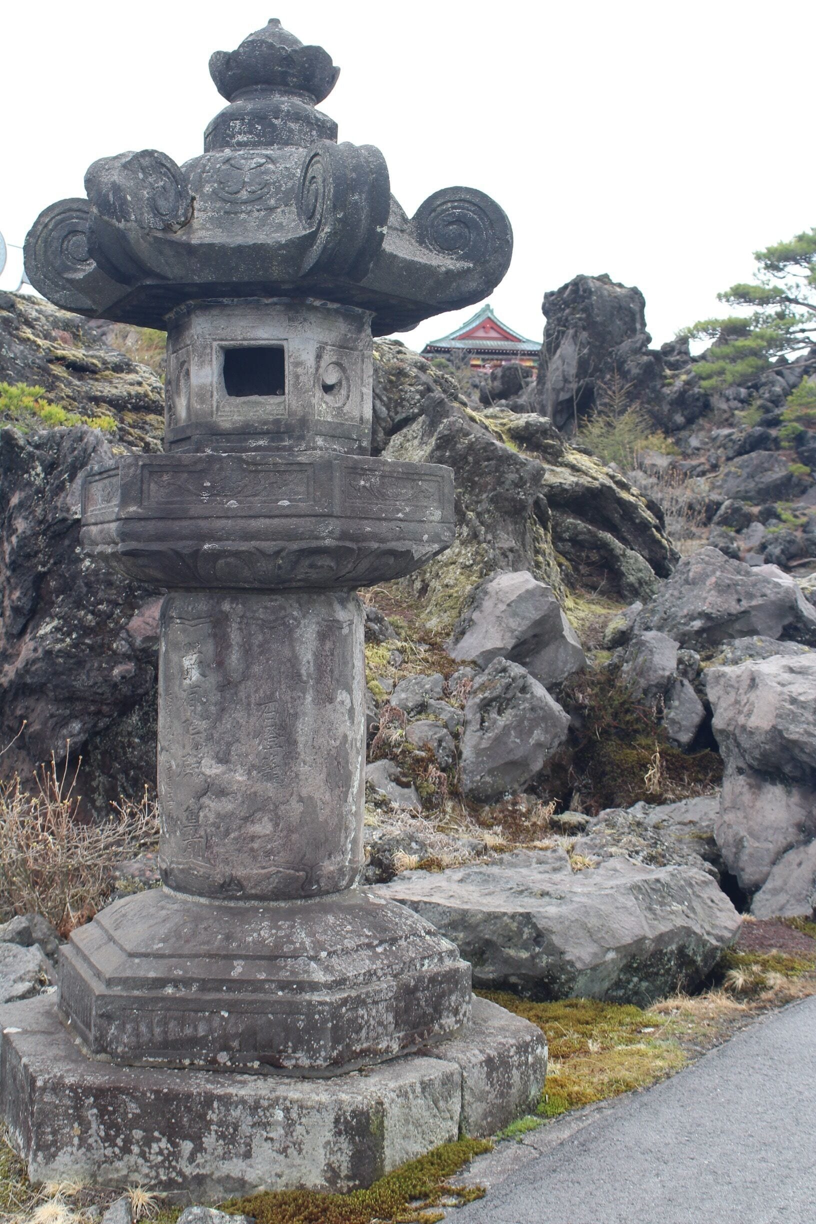Great shots to be had as you wind through the magma park to the temple at the top.