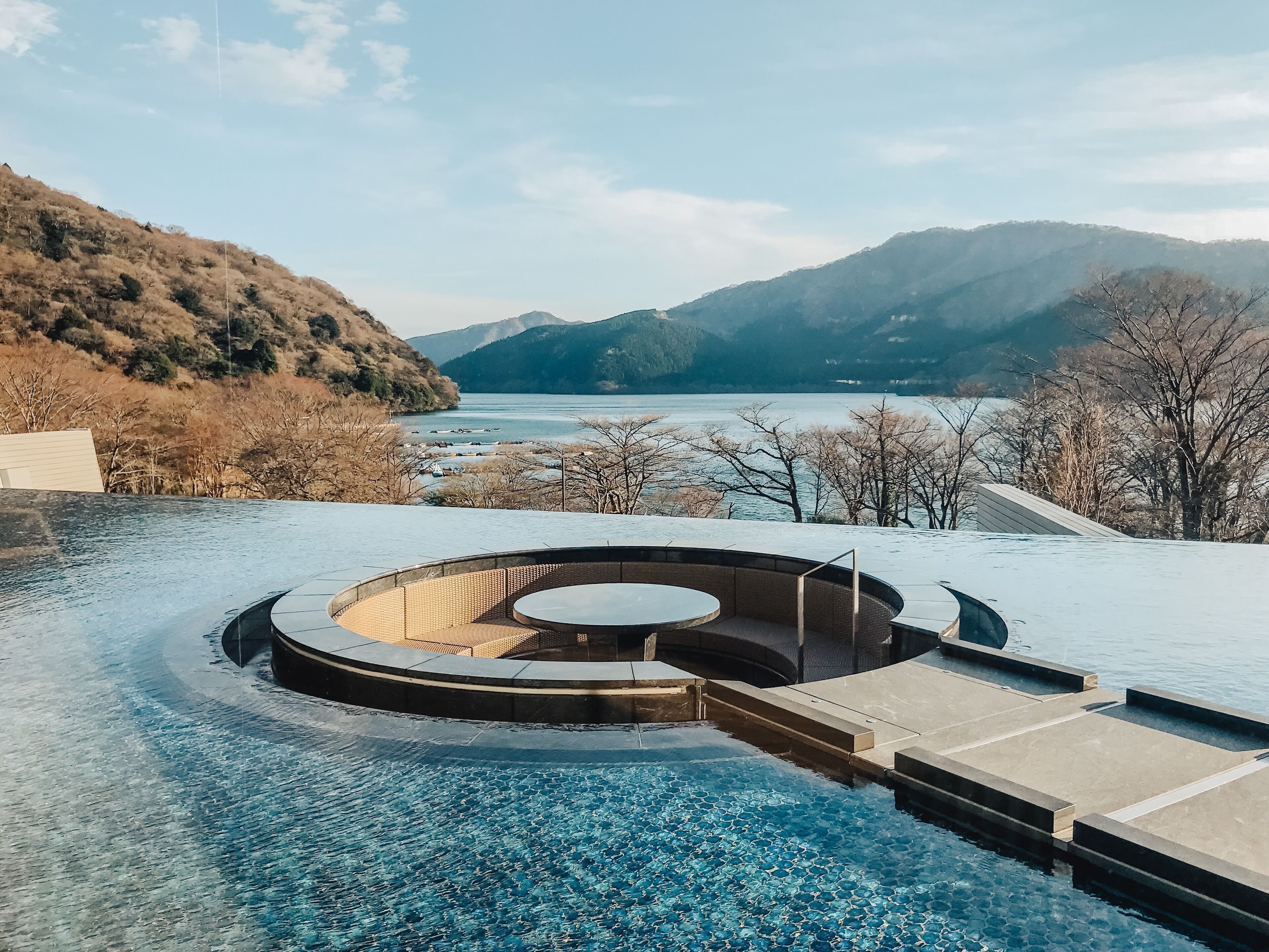 If you’re looking to venture out of Tokyo for a night or two, Hakone isn’t far away and Lake Ashi is beautiful! This is the view from Hotel Ashinoko Hanaori. It was a dream!